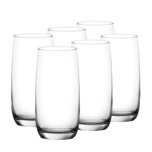 6P세트 오션 아이보리 하이볼 글라스 370ml 칵테일 위스키 하이볼잔 롱드링크 물잔