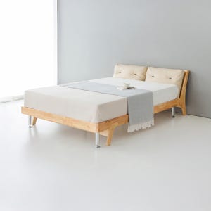 [완제품] AOSTA 원목침대 퀸 150200 고무나무 [서울/인근경기직배송]