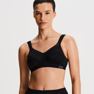 쇼크업소버 뉴클래식 가슴수술후 보정브라 요가 골프 데일리 스포츠브라 블랙