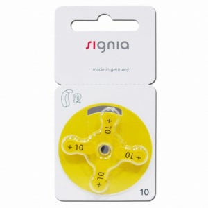 지멘스 보청기배터리 10번 1박스(40알) 노란색 독일생산 시그니아배터리 금강보청기