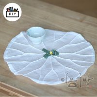 작은 모시 연잎 다포 (백아이보리색) DIY 패키지 - 규방공예 재료, 조각보, 바느질, 보자기, 핸드메이드