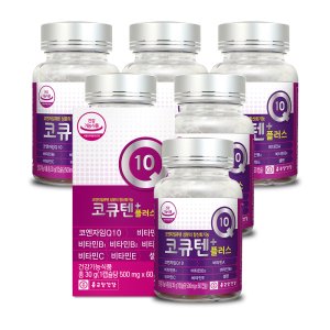 종근당건강 코큐텐 플러스 60캡슐 6병(12개월분) 비타민 셀렌함유
