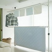 한양켐 에어니스 폭조절 2단 베란다 건조대