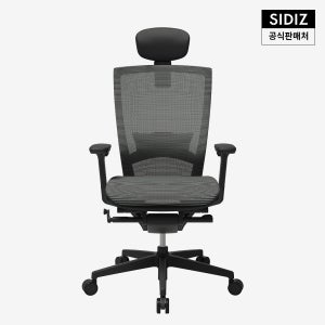 시디즈 T50 AIR 컴퓨터 책상 의자 BLACK (HLDA) 그레이