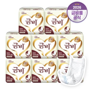 금비 성인용 속기저귀 실버 골드 일반형 SHIN01, 30개입, 8개