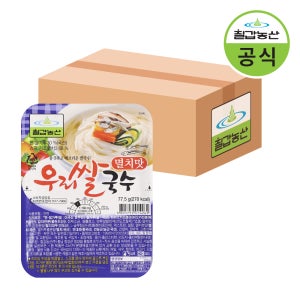칠갑농산 우리쌀국수 멸치맛 77.5g 1박스 (18개입)