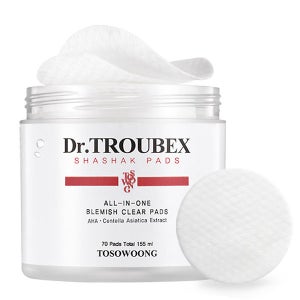 닥터트러벡스 샤샥패드 70매 얼굴 코 이마 각질제거 패드 피부 필링 케어 AHA 아하 BHA 바하 살리실산 저자극
