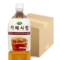 희창 자연생각 카페시럽 티타임 1.5L 6개 박스 커피시럽 슈가시럽