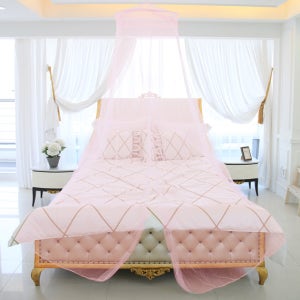 수지씨앤엘 공주 캐노피 모기장 핑크