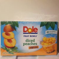 Dole 돌 다이스 복숭아컵 113g 16컵 코스트코