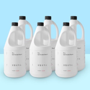 생활공작소 락스 살균소독제 화장실 청소락스 1.85L, 6개