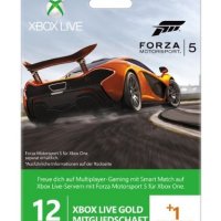 Xbox Live Gold 12+1 Monate Prepaidkarte Forza 5