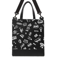 DAILY CARTOON CROSS BAG (BLACK), [피스메이커] 크로스백