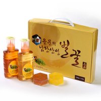 남한산성벌꿀농장 자연숙성꿀 잡화꿀500g+벚꽃꿀500g+비누80g2개 3종선물세트