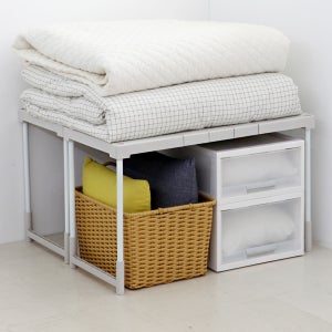 공간활용 다용도 폭 조절 선반 H40 2P 세트