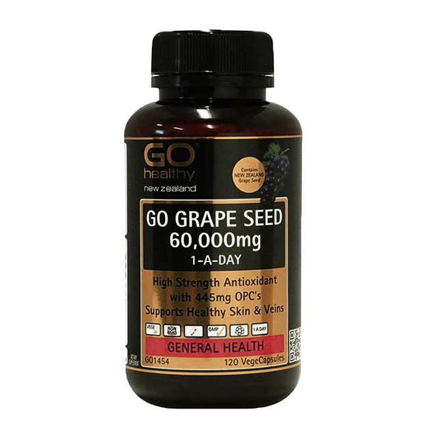[뉴질랜드] <b>고헬씨</b> 포도씨 추출물 60000mg 120캡슐 Go Grape Seed