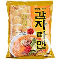 [새롬식품] 감자라면 (110g) 쫄깃한 면발과 부드러운 맛