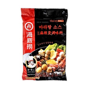 하이디라오 마라탕 소스 220g 마라소스 마라탕재료 샤브샤브육수 만들기