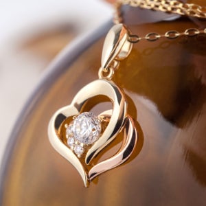 14K 18K 세임하트 목걸이 하트 펜던트 금 체인