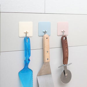 강력 무타공 후크 5P 붙이는 벽 고리 액자 소품 정리 걸이