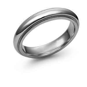 Pt950 엔조 플래티늄반지 - 밀그레인 4.5mm (milgrain ring 4.5)