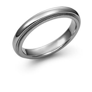 Pt950 엔조 플래티늄반지 - 밀그레인 4mm (milgrain ring 4.0)