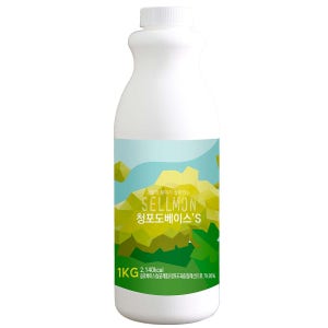 카페음료 액상타입 쉘몬 청포도농축액 음료베이스 1kg