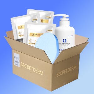 시크릿덤 에스테틱 콜라겐 클렌징로션 밀크타입 필링 케어 세트