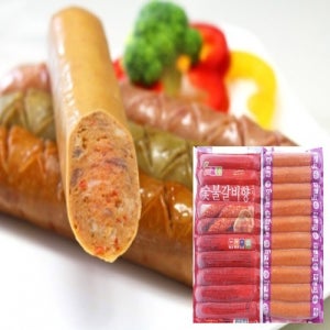 도나우  숯불갈비향 소세지 1 kg (1개 100g x 10 개)