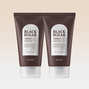 [스킨푸드/2개] 블랙슈가 퍼펙트 매끈결 클렌징 스크럽폼 180g_스크럽클렌징폼