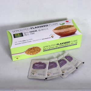 발아 아마씨 플레이크 S100 [100% 캐나다산 볶지 않고 신선하게 국내 발아 낱포장한]