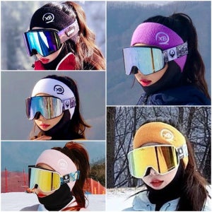 2XB 스키 스노우보드 니트 헤어밴드 헤드밴드 비니 스키장 모자 여자 해드밴드