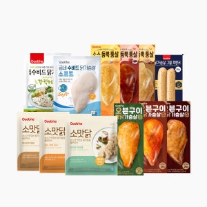 [굽네] 베스트 닭가슴살 55종 / 훈제 스테이크 소스닭 수비드 냉동 헬스
