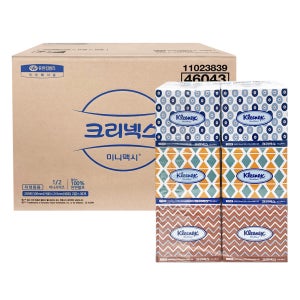 크리넥스 46043 미니맥시 미용 각티슈 250매X36각 1BOX