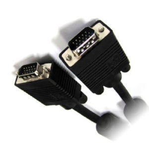 RGB VGA D-SUB 모니터 15핀 양 숫 노이즈필터 케이블