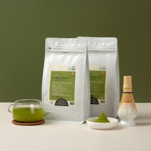 아름다원 유기농 어린잎 가루녹차 1kg 비차광 말차