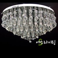 조명전문 에스라이팅 크리스탈 샹들리에 전문 봄바람 LED34등