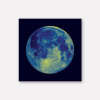 (특가)달 캔버스 친환경 그림 액자 MOON-12 (40x40) 유니크 인테리어 카페소품