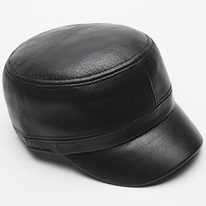 천연소가죽 사이즈 숏챙군모 S,M,L,XL 4사이즈 밀리터리캡