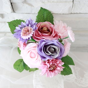 [판매] 피어리스 바이올렛부쉬 / 생일파티용품 인테리어 조화파는곳 예쁜조화꽃