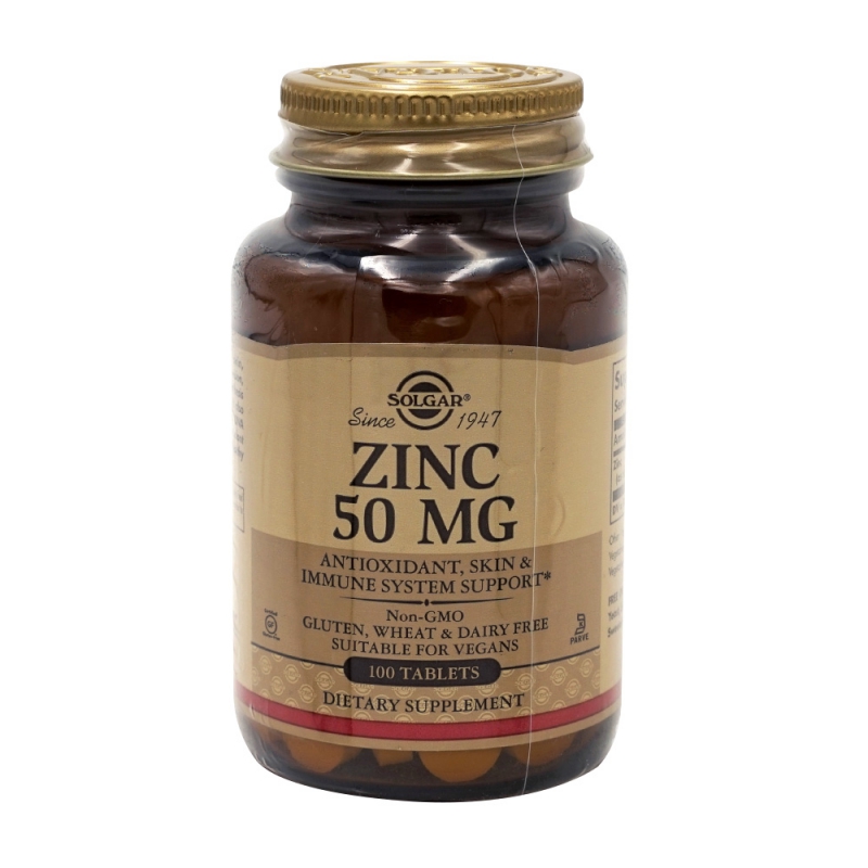 솔가 아연 50mg 100타블렛 zinc solgar