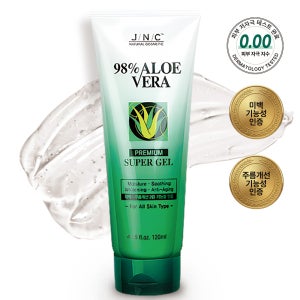 98% 알로에베라 프리미엄 슈퍼겔 진정수분젤 무자극 120ml, 1개