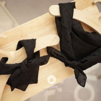 [2차제작] 시크한 그녀의 아이템 - adult/baby black cotton scarf