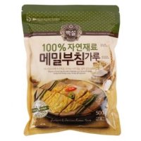 CJ제일제당 백설 100% 자연재료 메밀 부침가루 500g