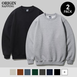 [페플][2PACK] 650g 덤블 오리지널무지 기모 맨투맨 OGMT1921