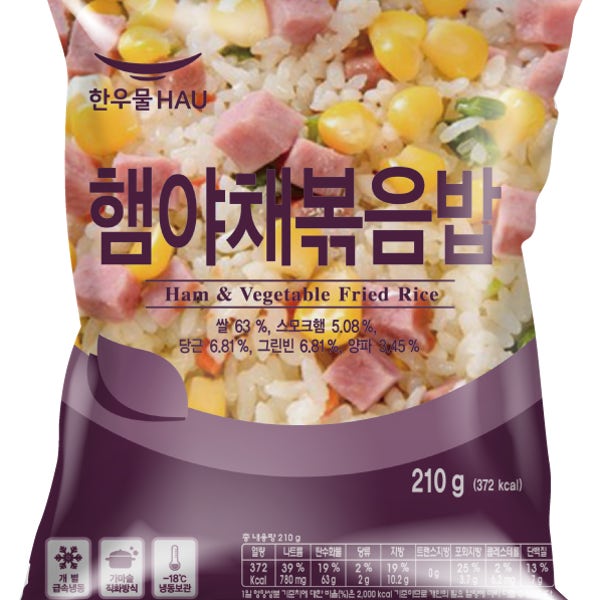 한우물 냉동볶음밥 햄야채볶음밥 210g 외 61종