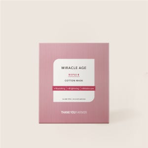 땡큐파머 미라클 에이지 리페어 코튼 마스크 5매 / 고영양마스크 주름케어