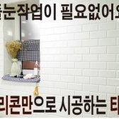 퍼니월 요거트 타일 욕실 실리콘만으로 시공하는 입체 DIY인테리어 리폼