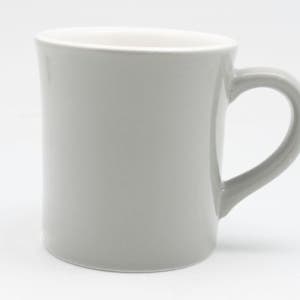 [디시위시] 킴스아트 그레이 머그잔 310ml 전사인쇄 도자기인쇄 홈카페 카페용 예쁜 도자기 머그