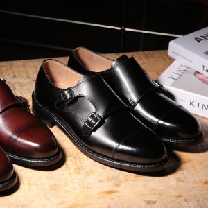 댄디 더블몽크 블랙&브라운 굿이어웰트